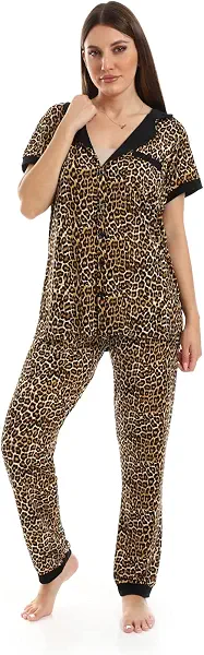 سعر ومواصفات سيزر CAESAR Womens Women Pajama Set With Pants Women Pajama Set With Pants (B0C5HRZJ64) على Amazon EG