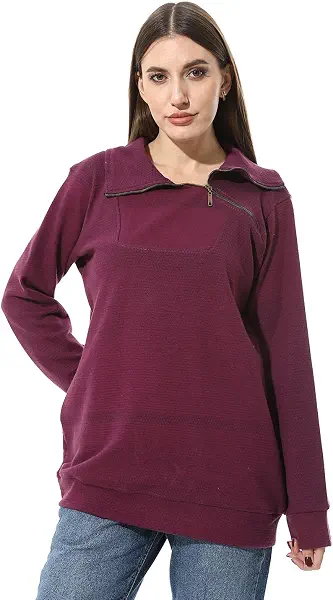 سعر ومواصفات سيزير CAESAR Womens Women Closed Sweat Shirt Women Closed Sweat Shirt (B0DNXL5QZC) على Amazon EG