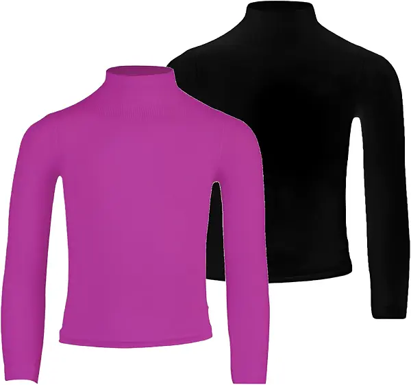 سعر ومواصفات سيلفي Silvy Girls Long Sleeve Set Of 2 Pieces Cellina High Girls Long Sleeves High Neck Top Underwear (B08BWL1LMJ) على Amazon EG