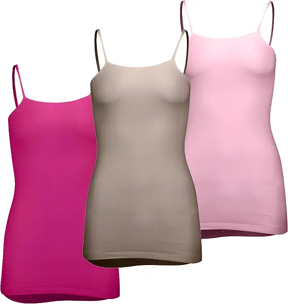 سعر ومواصفات سيلفي Silvy Womens Sleeveless Set Of 3 Pieces Lolita Solid Tank Top (B0DC593NG1) على Amazon EG