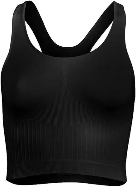 سعر ومواصفات سيلفي حمالة صدر رياضية للمعدة من الليكرا مع ظهر شكل Y للنساء من سيلفي، لون اسود، مقاس L (B0BST3D2F1) على Amazon EG