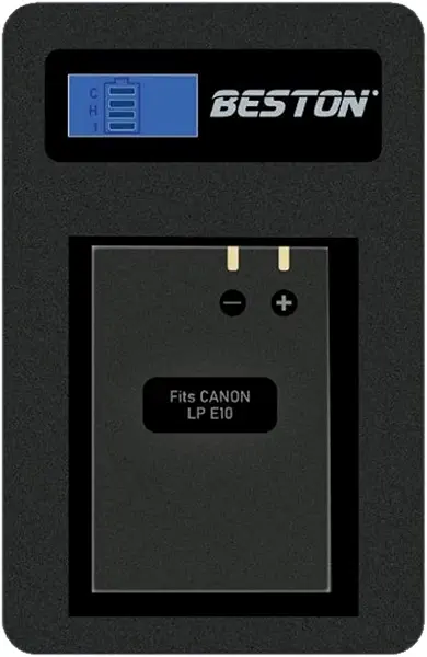 سعر ومواصفات شاحن USB لكاميرا كانون LP-E10 (أسود، 200 جرام) (B0BB7Z4D32) على Amazon EG