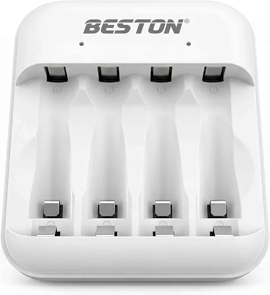 سعر ومواصفات شاحن بطاريات BESTON ذكي بـ 4 منافذ لبطاريات Ni-MH مقاس AA و AAA (B0H9F91833) على Amazon EG
