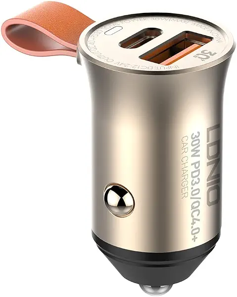 سعر ومواصفات شاحن سيارة C509Q مع كابل من النوع سي الى لايتنينج لدنيو أحمر (B0C1H25FW4) على Amazon EG