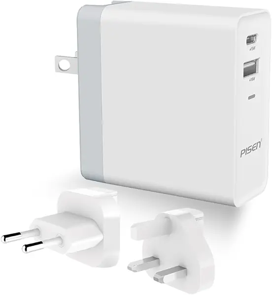سعر ومواصفات شاحن من بايسن بتقنية USB-C وLightning، متوافق مع الهواتف الذكية والتابلت واللابتوب والايربودز، بمنفذين (B07F95ZTQ8) على Amazon EG