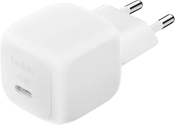سعر ومواصفات شاحن من بلكِن بمنفذ USB متوافق مع آيفون 16 وسامسونج جالاكسي S25 وآيباد بمنفذ واحد بقوة 45.0 واط مع شحن سريع ومدمج (B0F6YBL6N4) على Amazon EG