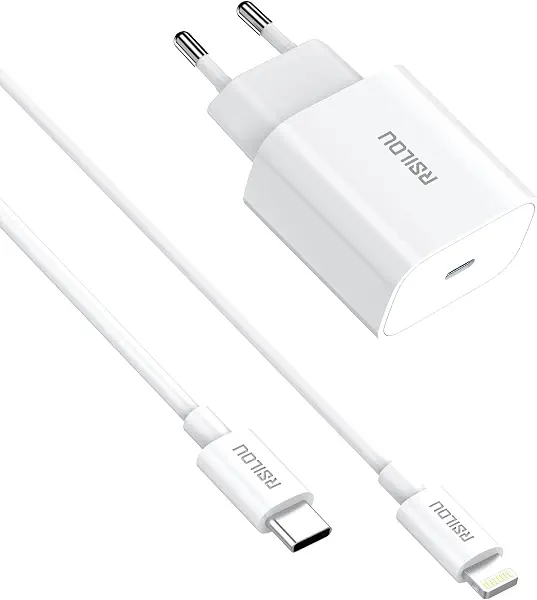سعر ومواصفات شاحن من رسيلو بمنفذ USB متوافق مع آيفون 8 و آيفون 11 و آيفون 12 و سامسونج و أوبو بمنفذ واحد بقوة 20 واط مع شحن سريع و تقنية GaN (B0F27MTQ7S) على Amazon EG