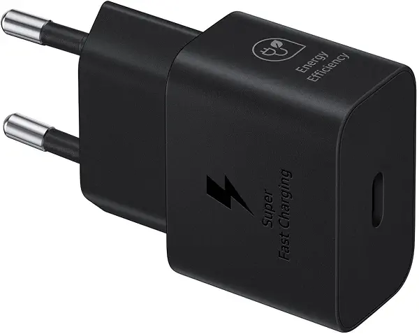 سعر ومواصفات شاحن من سامسونج بمنفذ USB تايب-C متوافق مع أجهزة جالاكسي بمنفذ واحد بقوة 25 واط مع شحن سريع وتقنية GaN وحماية متعددة (B0C9QT2J6W) على Amazon EG