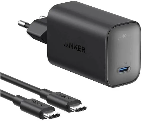 سعر ومواصفات شاحن نانو 100 واط مع كابل USB نوع سي إلى USB نوع سي من انكر، أسود (B0H1997PSN) على Amazon EG