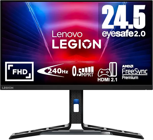 سعر ومواصفات شاشة ألعاب ليجن R25f-30 من لينوفو، 24.5 بوصة FHD VA، معدل تحديث يصل إلى 280 هرتز، وقت استجابة 0.5 مللي ثانية ، تقنية ايه ام دي فري سينك بريميوم، مكبر صوت مدمج، أسود، 1920 x 1080 (B0CLSY4S29) على Amazon EG