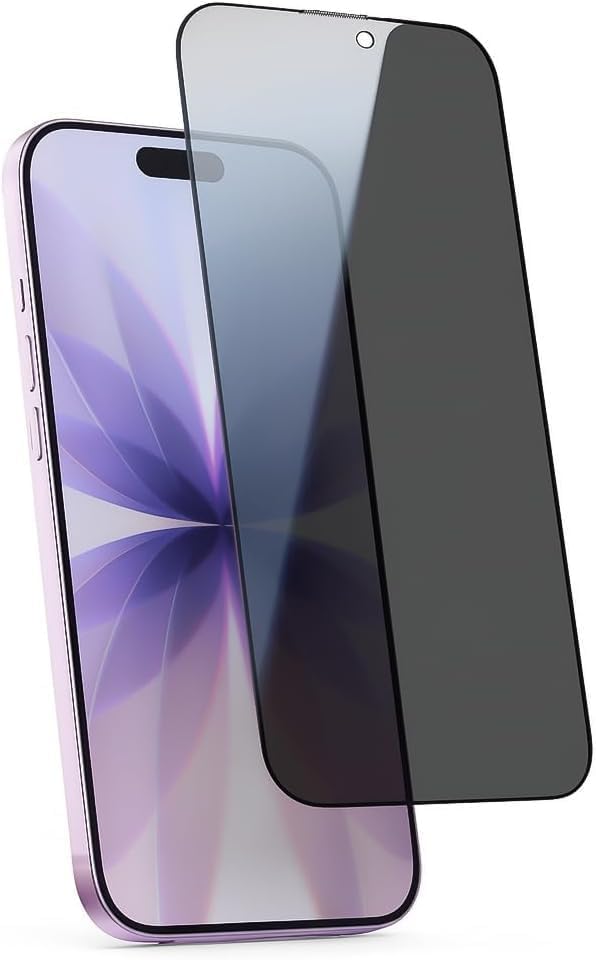سعر ومواصفات شاشة حماية خصوصية من الزجاج المقوى من Next Store متوافق مع iPhone - بدرجة صلابة 9 H، مضادة للخدش ولا تشكل فقاعات، تغطية كاملة ومضادة للتجسس (اسود فاميه, iPhone 17) (B0FYHC269S) على Amazon EG