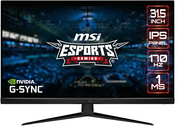 سعر ومواصفات شاشة مسطحة G321Q 31.5 بوصة WQHD IPS 2K بمعدل تحديث 170Hz، وقت استجابة ام بي ار تي 1ms وألوان شاشة 1.07B، نسبة الطول إلى العرض 16:9، نسبة تباين 1200:1، فري سينك، HDR من MSI، أسود (B0BZ84N1KS) على Amazon EG