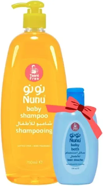 سعر ومواصفات شامبو أطفال 750 مل + سائل استحمام 100 مل من نونو (B0F89HBJ2Z) على Amazon EG