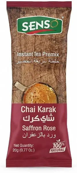 سعر ومواصفات شاي كرك بنكهة الورد بالزعفران من سينسو، 20 جم (B0F9LCX9P2) على Amazon EG