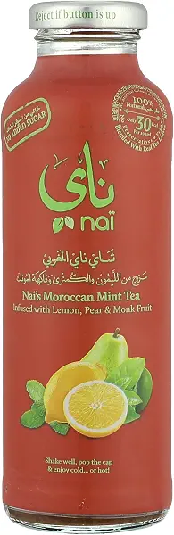 سعر ومواصفات شاي مثلج صحي بالليمون من ناي، 370 مل (B0B4B47MXX) على Amazon EG