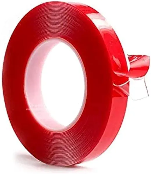 سعر ومواصفات شريط لاصق شفاف مزدوج الوجه للتعليق - أحمر، 1 سم × 5 م (B0CKTZ2F6N) على Amazon EG