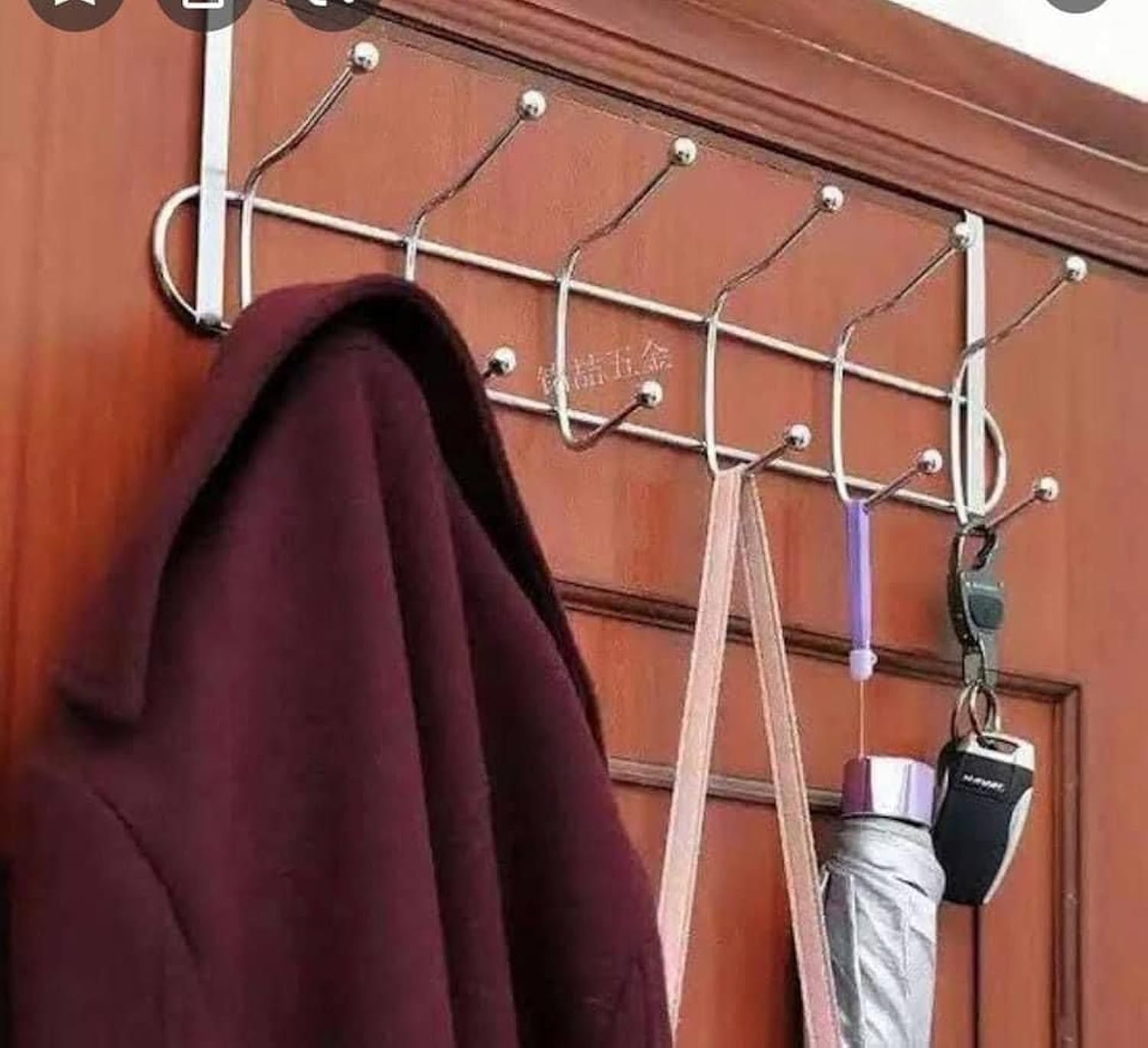 سعر ومواصفات شماعة ملابس فوق الباب مع 12 خطافات مزدوجة محمولة لديكور المنزل والمكتب (B0CRGYZHTR) على Amazon EG