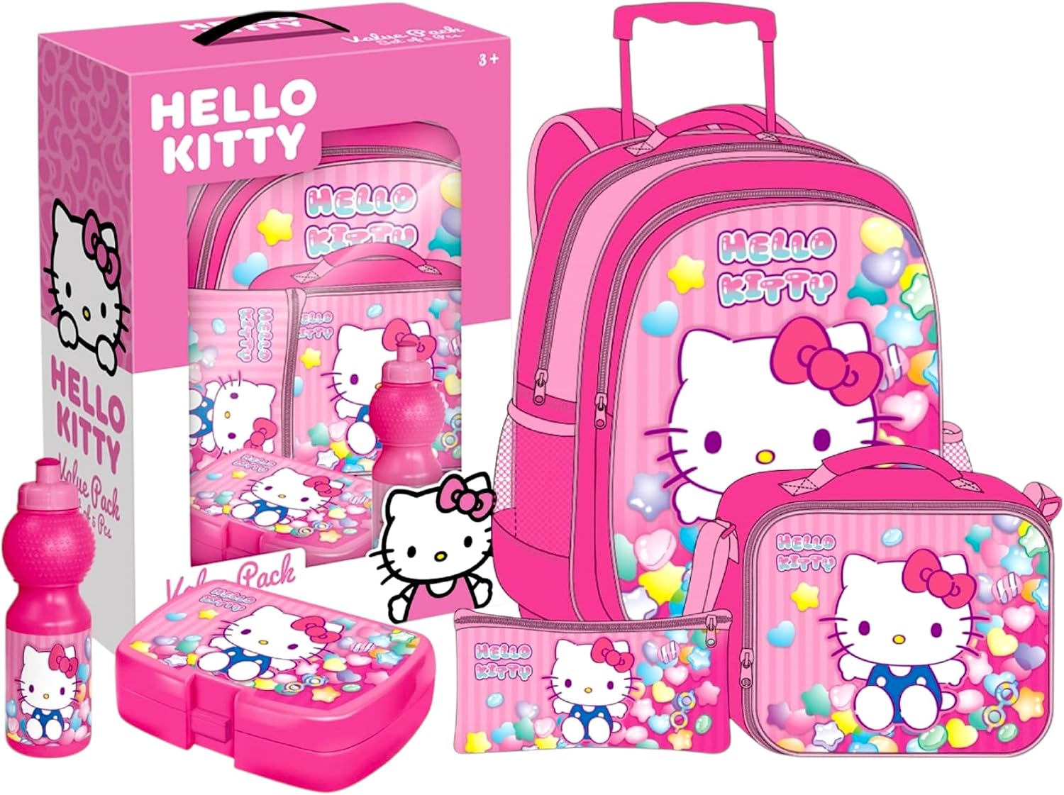 سعر ومواصفات COLOR LAND TOYS شنطة بعجلات هالو كيتي من سانريو (B0FJXSKPV8) على Amazon EG