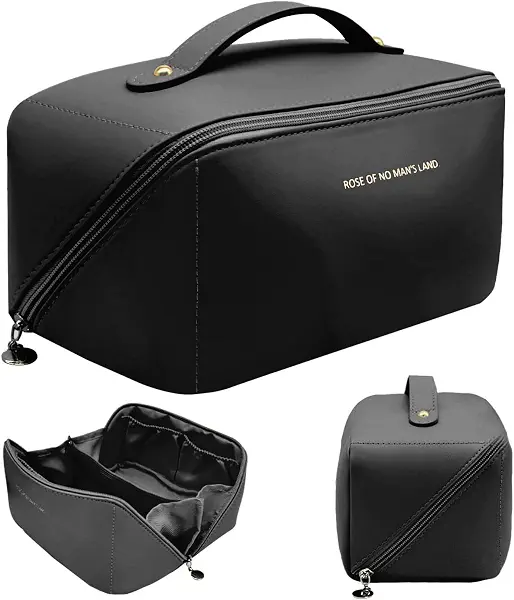 سعر ومواصفات شنطة مستحضرات تجميل من الجلد للنساء (B0CBS2373X) على Amazon EG