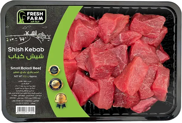 سعر ومواصفات شيش كباب لحم بقري بلدي من فريش فارم، 400 جرام (B0FY2SD914) على Amazon EG