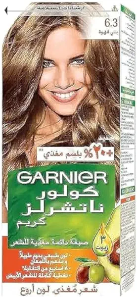 سعر ومواصفات صبغة الشعر الدائمة كيميائية من غارنيير للنساء على هيئة كريم ، لون بني - 100 مل (B07MVXVKFF) على Amazon EG