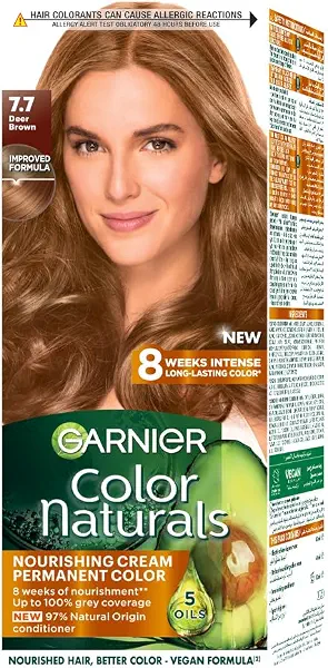 سعر ومواصفات صبغة شعر كريم دائمة كولور ناتشورالز - 7.7 دير براون من جارنيير (B07MQP57DR) على Amazon EG