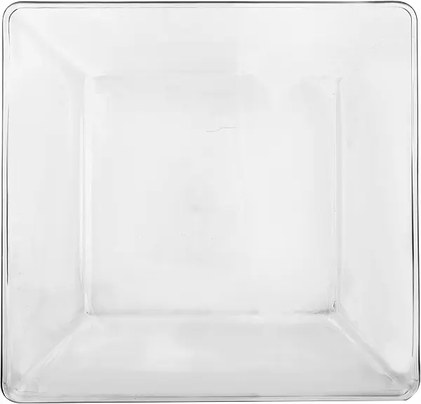 سعر ومواصفات صحن تقديم عشاء زجاج من إيموشنز بتصميم مربع أنيق، 26 سم - شفاف (B0CM4VM73G) على Amazon EG