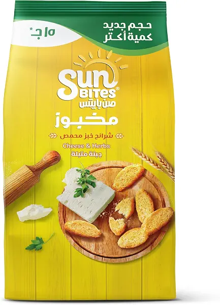 سعر ومواصفات صن بايتس جبنة وأعشاب 15 جنيه (B0FG3HPT5V) على Amazon EG