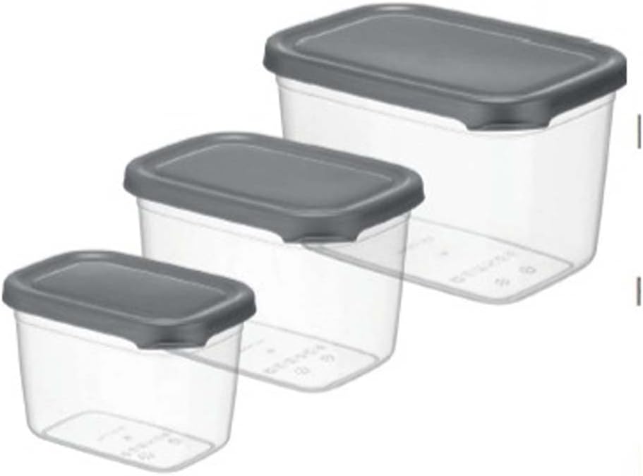سعر ومواصفات صندوق تخزين من فولي لايف سعة 800 مل/ 1.3 لتر/ 2.3 لتر يمكن استخدامه في الميكروويف وغسله في غسالة الاطباق (مجموعة من 3 قطع)-الوان متنوعه (B0BSMK2B7C) على Amazon EG