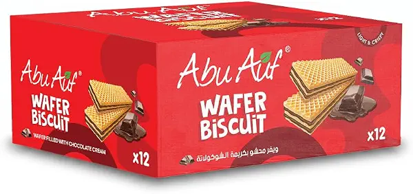 سعر ومواصفات صندوق ويفر محشو بكريمة الشوكولاتة - 12 قطعة (B0H683PSP7) على Amazon EG