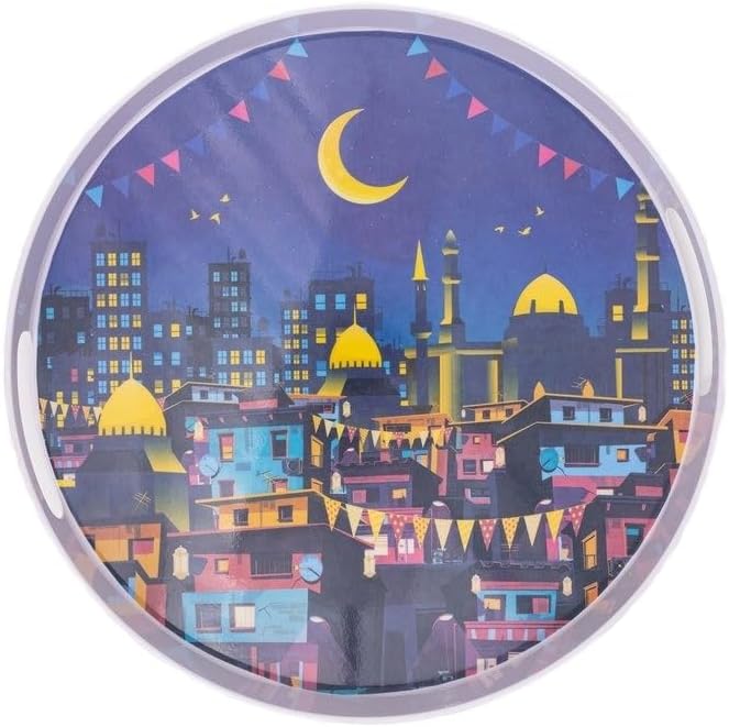 سعر ومواصفات صينية ميلامين دائرية من برايت ديزاينز (عمق 38 سم) 7 ارتنا (B0G3RQ69P2) على Amazon EG