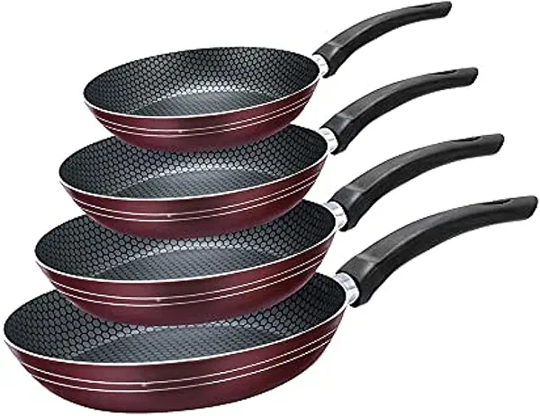 سعر ومواصفات طاسة قلي من تروفال - 4 قطع، احمر غامق (B0965P5W2Y) على Amazon EG