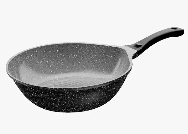 سعر ومواصفات طاسة قلي ووك مصبوبة مقاس 28 سم من هوم بلس (B09CTV67PD) على Amazon EG