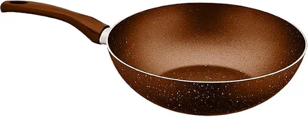 سعر ومواصفات طاسة ووك للمطبخ من الجيرانيت، 30 سم، نحاسي (B0DVRY81MK) على Amazon EG
