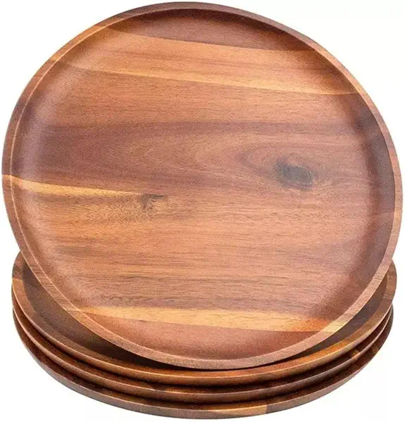 سعر ومواصفات طبق مسطح كبير من الخشب من حياة وود (B0FD8W1VN4) على Amazon EG