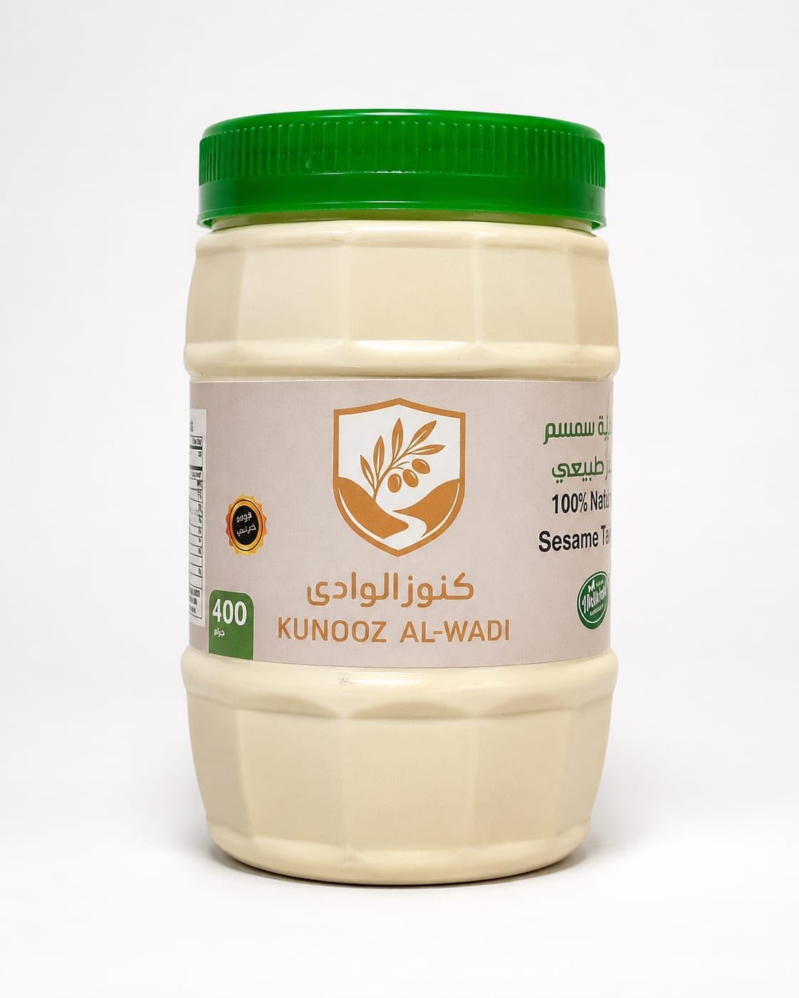 سعر ومواصفات طحينة كنوز الوادي 400 غرام | سمسم طبيعي 100%، بدون اضافات Tahini (Sesame Paste) (B0HFSLJS7F) على Amazon EG