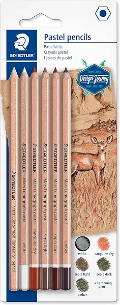 سعر ومواصفات طقم أقلام باستيل من ستادلر - 6 قطع (B07MN1FDCG) على Amazon EG