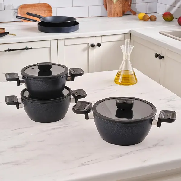 سعر ومواصفات طقم أواني طهي ميدي بريستيج بايوديوموند من 6 قطع من كاراجا (B0F6N51D3B) على Amazon EG