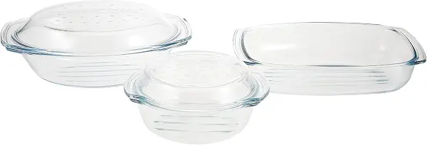 سعر ومواصفات طقم اوعية طبخ زجاجي من نيوفلام، 5 قطع - شفاف (B08BF8RM9S) على Amazon EG
