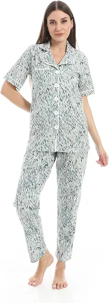 سعر ومواصفات طقم بيجامة مريح بنمط ذاتي للنساء من اندورا (B0F7Y317FT) على Amazon EG