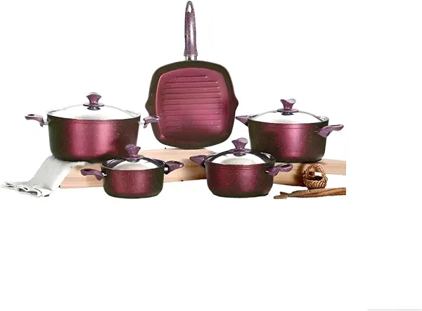 سعر ومواصفات طقم حلل جرانيت كوكتيل عادل من بريميرو، 9 قطع (B0CGVVJ12T) على Amazon EG