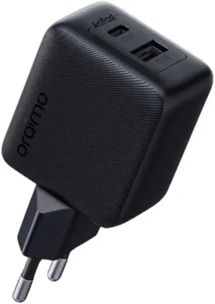 سعر ومواصفات طقم شاحن حائط Oraimo Cannon 18D بقوة 18 واط مع كابل لايتنينج - أسود (B0FT1GQC8T) على Amazon EG