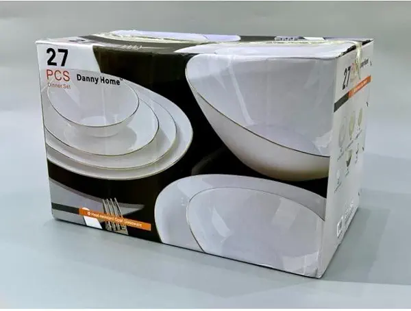 سعر ومواصفات طقم عشاء اكريليك من داني هوم، 27 قطعة، LCP27G (B0FQ65F3S7) على Amazon EG