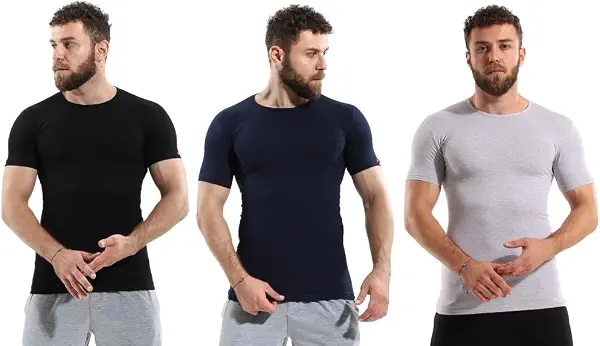 سعر ومواصفات طقم فانلة قابلة للتمدد للرجال بتصميم عصري ورقبة دائرية على شكل حرف O من قطونيل (عبوة من 3 قطع) (B0DWV3QV6W) على Amazon EG
