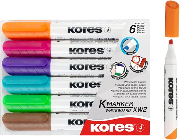 سعر ومواصفات طقم قلم سبورة من كورس سن مشطوف 6 لون موديل 20803 (B072KMNMLP) على Amazon EG