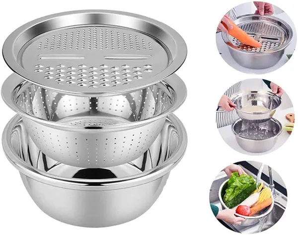 سعر ومواصفات طقم مصفاة ومبشرة 3 في 1. (B09NRWM21S) على Amazon EG