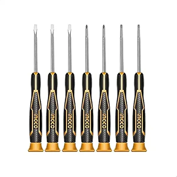 سعر ومواصفات طقم مفكات للأعمال الدقيقة من انجكو HKSD0718- 7 قطع (B091J4ZHS9) على Amazon EG