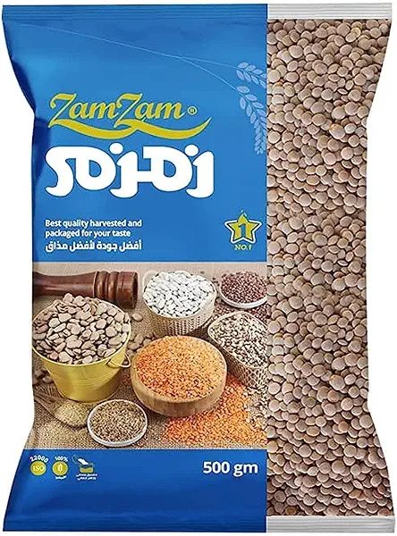 سعر ومواصفات عدس بني من زمزم - 500 جرام (B0B2MW6WLJ) على Amazon EG
