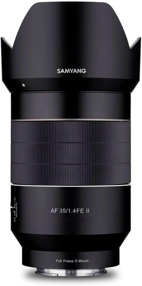 سعر ومواصفات عدسة ساميانج ذات تركيز تلقائي F1.4 II FE بمقاس 35 ملم مناسبة لحامل سوني E، عدسة بزاوية واسعة وطول بؤري ثابت، للكاميرا دون مرآة ذات الإطار الكامل وإطار APS-C، مزودة بهيكل من الألومنيوم مع حماية من (B09W5YCCXS) على Amazon EG
