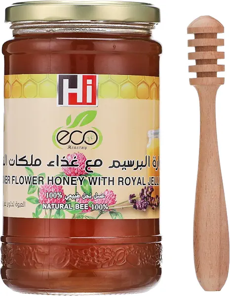 سعر ومواصفات عسل انحل بغذاء ملكات النحل من ايكو هيلثي، بسعة 950 جرام (B0CFP94Z4C) على Amazon EG